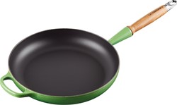 Le Creuset Koekenpan Signature rond houten handvat Bamboo 28cm/2,6l