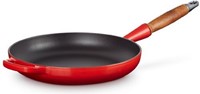 Le Creuset Koekenpan Signature rond houten handvat Kersenrood 26cm/2l-2