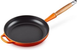 Le Creuset Koekenpan Signature rond houten handvat Oranjerood 28cm/2,6l
