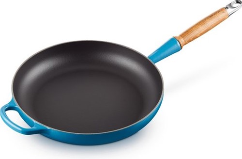 Le Creuset Koekenpan Signature Marseille Blue - ø 28 cm / 2.6 Liter - Geëmailleerde anti-aanbaklaag-2