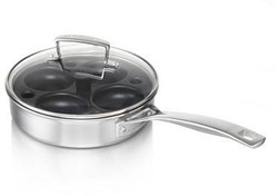 Le Creuset Hapjespan met pocheerinzet met anti-aanbak 20cm/1,5l