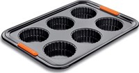 Le Creuset Bakvorm voor 6 taartjes 38,7x26,9cm