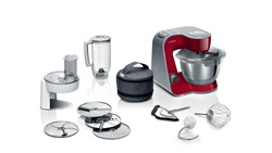 Bosch MUM5X720 keukenmachine 1000 W 3,9 l Rood, Zilver Ingebouwde weegschalen