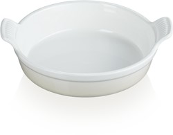 LE CREUSET - Aardewerk - Ovenschaal 24cm rond Meringue