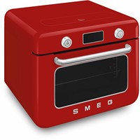 Smeg COF01RDEU stoomoven Klein Rood, Roestvrijstaal Knoppen, Draaiknop-3