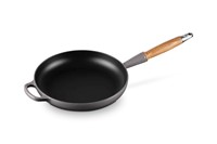 Le Creuset Koekenpan Signature met Houten handvat 'Flint' Ø26cm