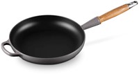 Le Creuset Koekenpan Signature met Houten handvat 'Flint' Ø26cm