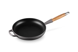 Le Creuset Koekenpan Signature met Houten handvat 'Flint' Ø26cm