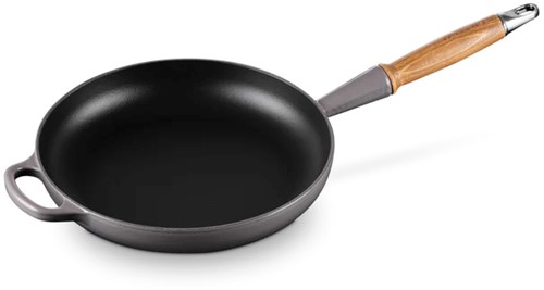 Le Creuset Koekenpan Signature met Houten handvat 'Flint' Ø26cm
