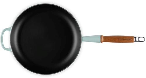 Le Creuset Koekenpan Signature met Houten handvat 'Sea Salt' Ø26cm-2