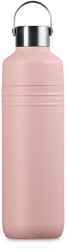 Le Creuset Drinkfles Dubbelwandig On The Go 1,0 Liter Shell Pink
