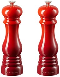 Le Creuset set peper- en zoutmolen 21 cm Rood