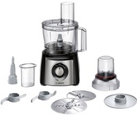 Bosch MCM3401M keukenmachine 800 W 2,3 l Zwart, Roestvrijstaal
