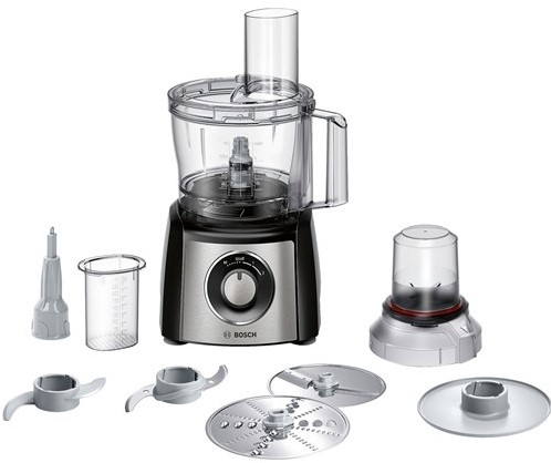 Bosch MCM3401M keukenmachine 800 W 2,3 l Zwart, Roestvrijstaal