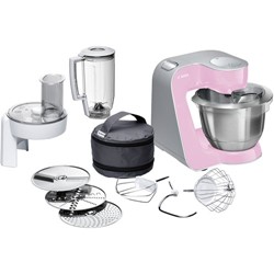 Bosch MUM58K20 keukenmachine 1000 W 3,9 l Grijs, Roze, Roestvrijstaal
