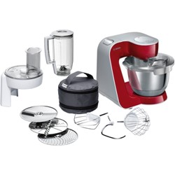 Bosch MUM58720 keukenmachine 1000 W 3,9 l Grijs, Rood, Roestvrijstaal