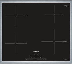 Bosch Serie 6 PIE645FB1M kookplaat Zwart, Roestvrijstaal Ingebouwd Inductiekookplaat zones 4 zone(s)