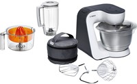 Bosch MUM5 Start Line universal keukenmachine 800 W 3,9 l Oranje, Zilver, Transparant, Wit
