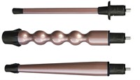 Carmen Shiny Curls Krulwand Warm Zwart, Roségoud 51 W 1,8 m-2