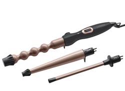 Carmen Shiny Curls Krulwand Warm Zwart, Roségoud 51 W 1,8 m
