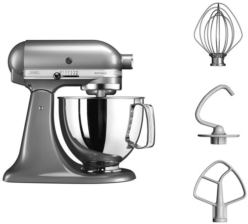 KitchenAid 5KSM125ECU keukenmachine 300 W 4,8 l Zilver-2