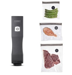 Caso Vacuum sealer Handheld draadloos + 10 Zip Bags & USB-C charge cable