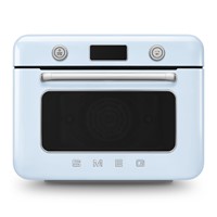 Smeg COF01PBEU stoomoven Klein Blauw, Roestvrijstaal Knoppen, Draaiknop