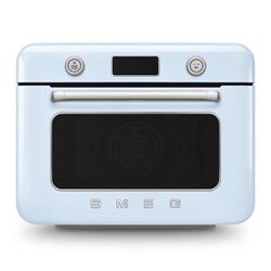 Smeg COF01PBEU stoomoven Klein Blauw, Roestvrijstaal Knoppen, Draaiknop