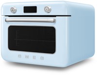 Smeg COF01PBEU stoomoven Klein Blauw, Roestvrijstaal Knoppen, Draaiknop-2