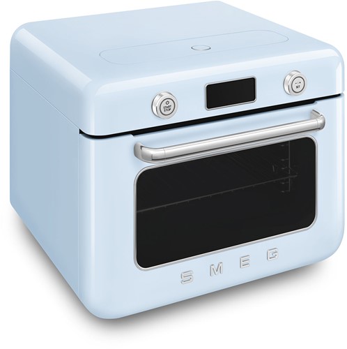 Smeg COF01PBEU stoomoven Klein Blauw, Roestvrijstaal Knoppen, Draaiknop-3