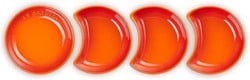 LE CREUSET - Aardewerk - Set/4 sausschaaltjes 9cm oranje