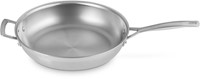 Le Creuset Koekenpan 3-Ply RVS Classic 30 cm Met Extra Greep