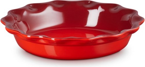 Le Creuset - Taartvorm 23 Cm - Rond Hoog - in Aardewerk - Kersenrood-2