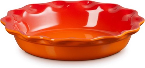 Le Creuset - Taartvorm 23 Cm - Rond Hoog - in Aardewerk - Oranjerood-2