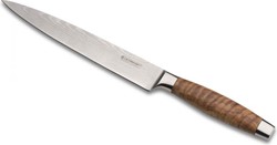 Le Creuset Vleesmes met olijfhouten heft, lemmet van Damast 20cm