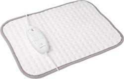 Inventum HNK18 - Elektrisch warmtekussen - Automatische uitschakeling - 44x33 cm - Fleece - Wit/Grijs