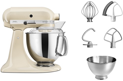 KitchenAid 5KSM175PSEAC Artisan keukenmachine 300 W 4,8 l Crème-2