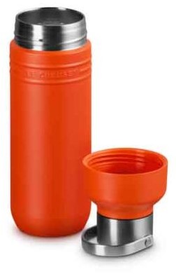 Le Creuset On The Go Drinkfles 500 ml RVS Oranjerood -2