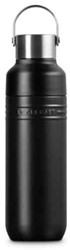 Le Creuset On The Go Drinkfles 500 ml RVS mat zwart