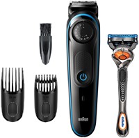Braun BT3240 baardtrimmer Batterij/Accu 39 2 cm Nat en droog Zwart, Blauw