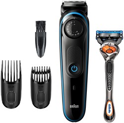 Braun BT3240 baardtrimmer Batterij/Accu 39 2 cm Nat en droog Zwart, Blauw