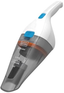 Black & Decker NVC115JL handstofzuiger Grijs, Wit Zakloos