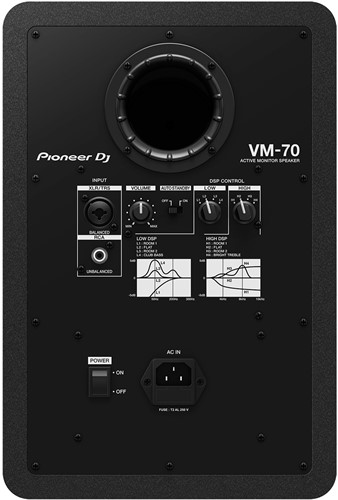 Pioneer VM-70 luidspreker 2-weg Zwart Bedraad-3