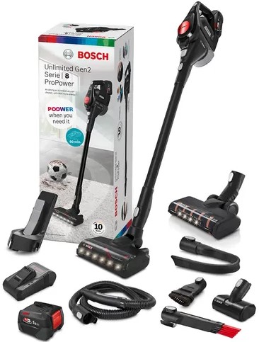 Bosch Serie 8 BCS8225POW handstofzuiger Zwart Zakloos-2