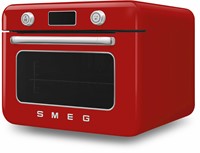 Smeg COF01RDEU stoomoven Klein Rood, Roestvrijstaal Knoppen, Draaiknop-2