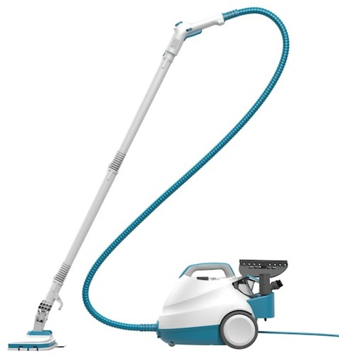 Black & Decker BHSMP2008-QS stoomreiniger Cilinder-stoomreiniger 1,2 l 2000 W Blauw, Grijs, Wit-2