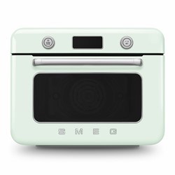 Smeg COF01PGEU stoomoven Klein Groen, Roestvrijstaal Knoppen, Draaiknop
