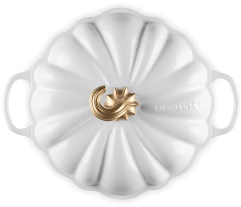 Le Creuset Gietijzeren Braadpan Pompoen Wit ø24cm / 3.7L-2