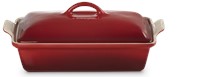 Le Creuset Ovenschaal Rechthoekig Kersenrood - 3,8L + deksel