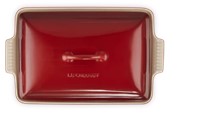 Le Creuset Ovenschaal Rechthoekig Kersenrood - 3,8L + deksel-2